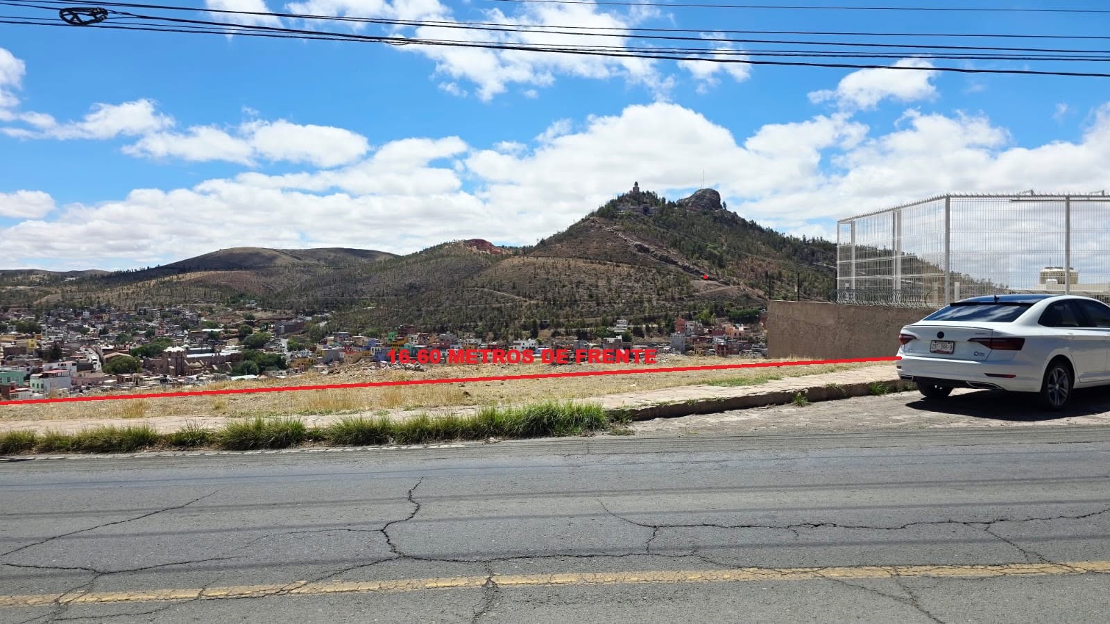 Lote urbano en venta — Paseo Díaz Ordaz, Centro (vista al Cerro de la Bufa) — imagen 1